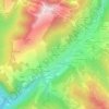 Les Nants topographic map, elevation, terrain
