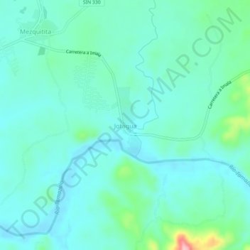 Jotagua topographic map, elevation, terrain