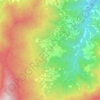 Cereseto topographic map, elevation, terrain