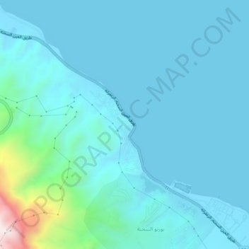 La Siesta Resort topographic map, elevation, terrain