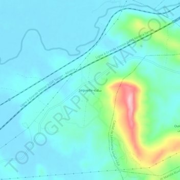 Seguedla topographic map, elevation, terrain