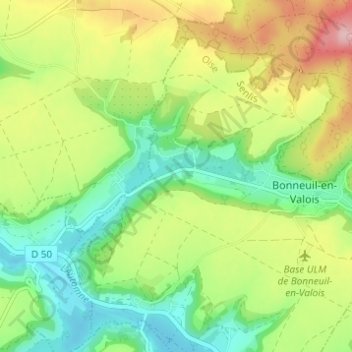 Sailez topographic map, elevation, terrain