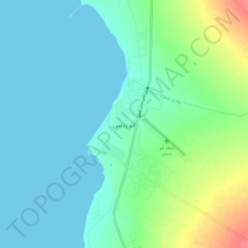 Abu Rudays topographic map, elevation, terrain