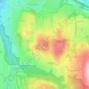 Hilltop topographic map, elevation, terrain