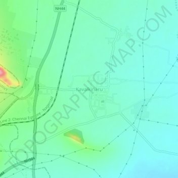 Kavalkinaru topographic map, elevation, terrain