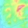 Cerro de las Mesas Quemadas topographic map, elevation, terrain