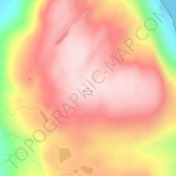 Mont de la Table topographic map, elevation, terrain