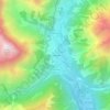 Le Chatelard topographic map, elevation, terrain