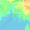 Weagamow Lake topographic map, elevation, terrain