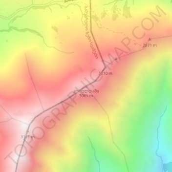 Koruldashi topographic map, elevation, terrain