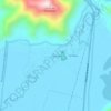 Churute topographic map, elevation, terrain
