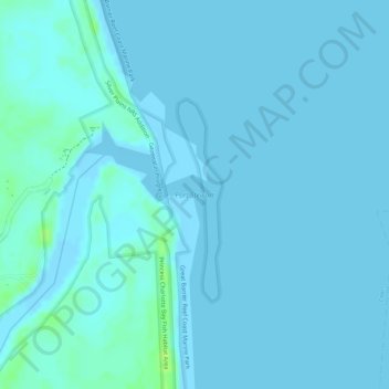 Port Stewart topographic map, elevation, terrain