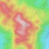 Mt Cook topographic map, elevation, terrain