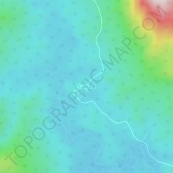 Saliha B topographic map, elevation, terrain