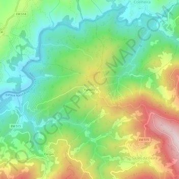 Furtado topographic map, elevation, terrain