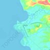 Palauig topographic map, elevation, terrain