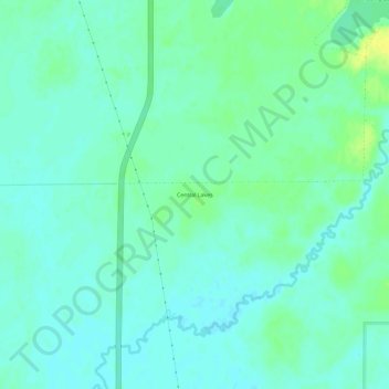 Central Lakes topographic map, elevation, terrain