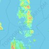 Tagbayakao Island topographic map, elevation, terrain