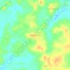 Fazenda Real topographic map, elevation, terrain