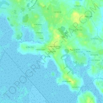 Le Souchet topographic map, elevation, terrain