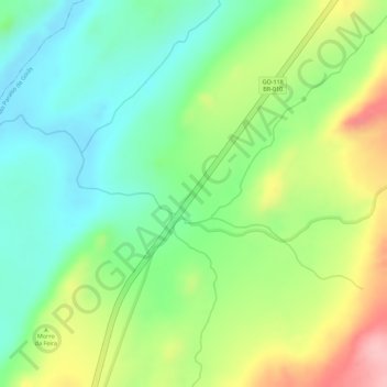 Paralelo 14 topographic map, elevation, terrain