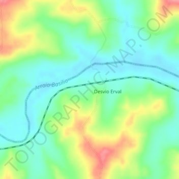 Airosa Galvão topographic map, elevation, terrain