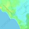 Cap Skirring topographic map, elevation, terrain