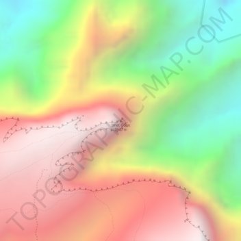 Imet Gogo topographic map, elevation, terrain