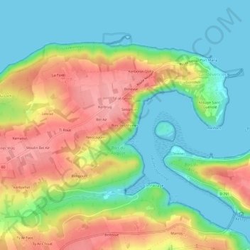 Bois des Moines topographic map, elevation, terrain