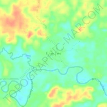 Pulau Batu topographic map, elevation, terrain