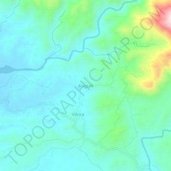Angset topographic map, elevation, terrain