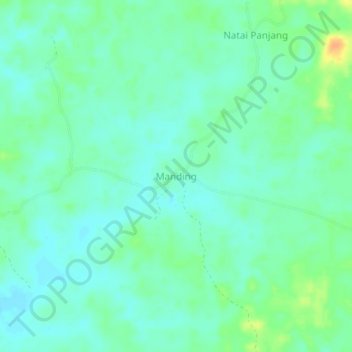 Manding topographic map, elevation, terrain