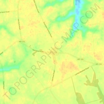 Still Pond topographic map, elevation, terrain