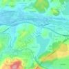 Overo topographic map, elevation, terrain
