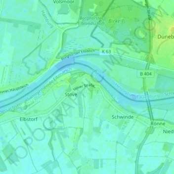 Stove topographic map, elevation, terrain