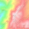 Dante's View topographic map, elevation, terrain