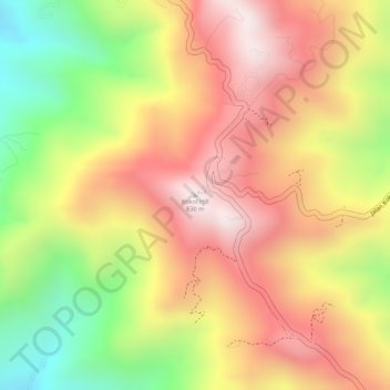 Kokol Hill topographic map, elevation, terrain