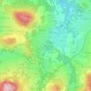 La Fouillouse topographic map, elevation, terrain