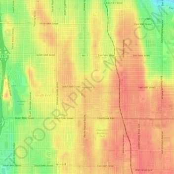 Hillsdale topographic map, elevation, terrain