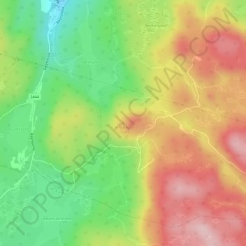 Himalaya topographic map, elevation, terrain