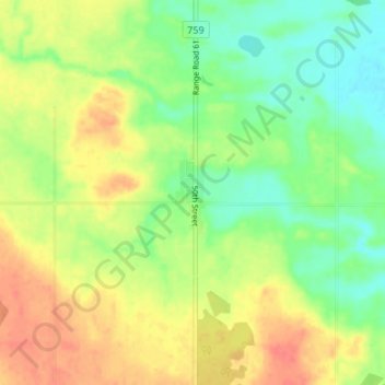 Tomahawk topographic map, elevation, terrain