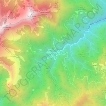 Fornovolasco topographic map, elevation, terrain