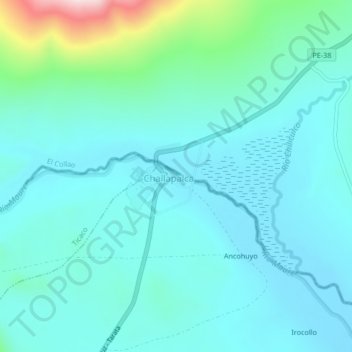 Chilicullco topographic map, elevation, terrain