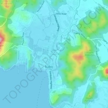 Ilwas topographic map, elevation, terrain