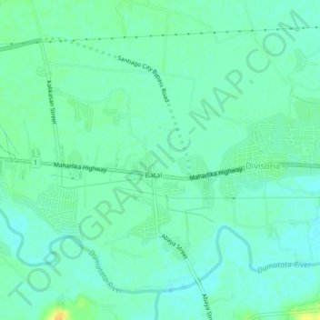 Batal topographic map, elevation, terrain