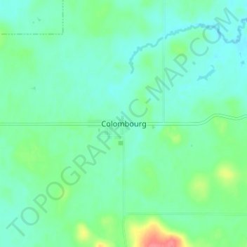 Colombourg topographic map, elevation, terrain