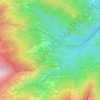 Valcona Secae topographic map, elevation, terrain