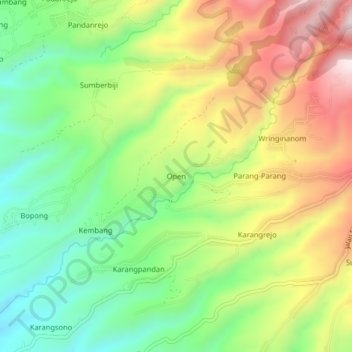 Open topographic map, elevation, terrain
