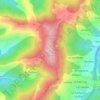 Pico Escobín topographic map, elevation, terrain
