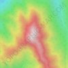 Redstreak Mountain topographic map, elevation, terrain